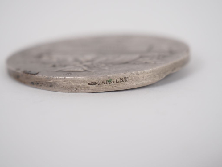 Leon DESCHAMP Médaille en argent au sénateur Marraud.  Diam. 4,9 cm Po