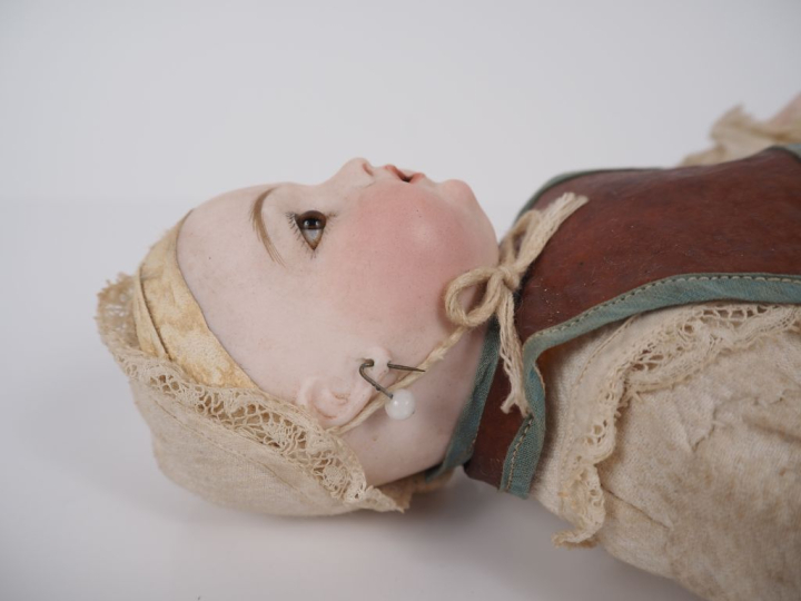 Rare et exceptionnel bébé Bru breveté téteur dans son état d’origine, 