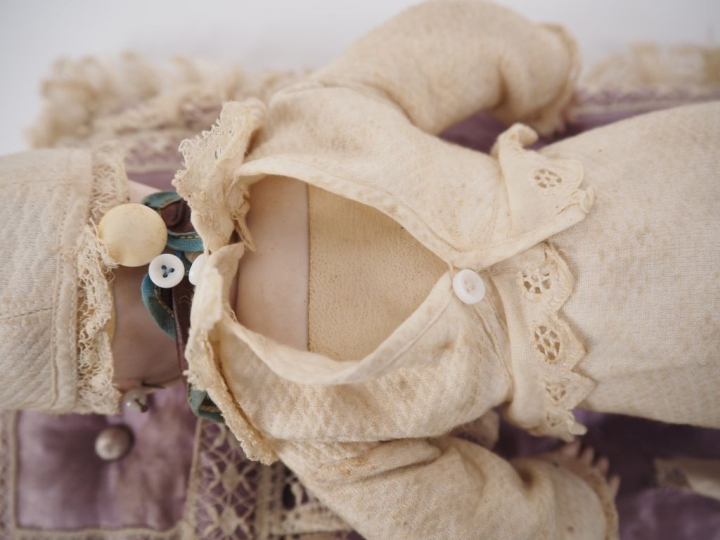 Rare et exceptionnel bébé Bru breveté téteur dans son état d’origine, 