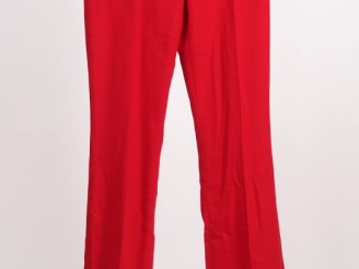 Vente aux enchères DOLCE   GABBANA Pantalon fluide en laine (94%) framboise écrasée.  Fen
