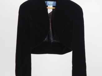 Vente aux enchères Thierry MUGLER, Paris Boléro en coton (100%) imitant le velours de cou