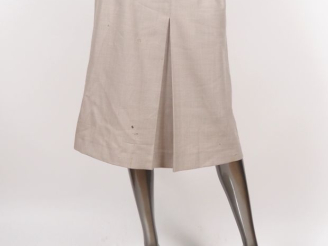 Vente aux enchères MAXMARA Jupe long à pli en laine (98%).  Ceinture en tissu, passants b