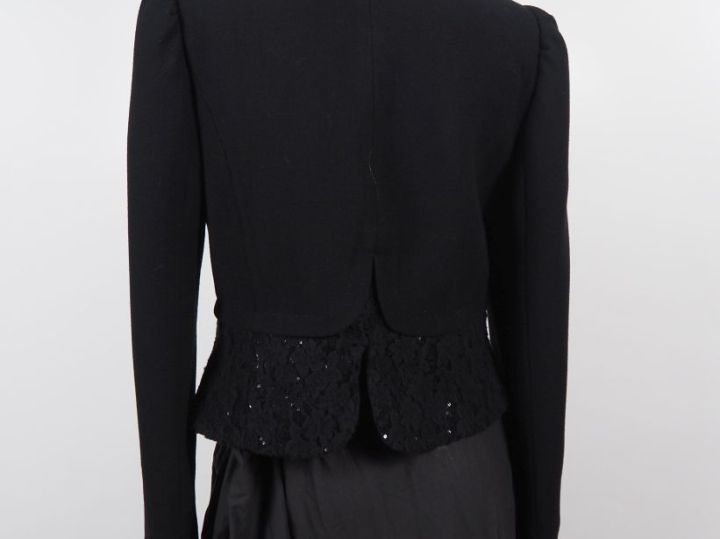 CLASS Roberto CAVALLII Veste de femme cintrée  en laine noir (80%), po