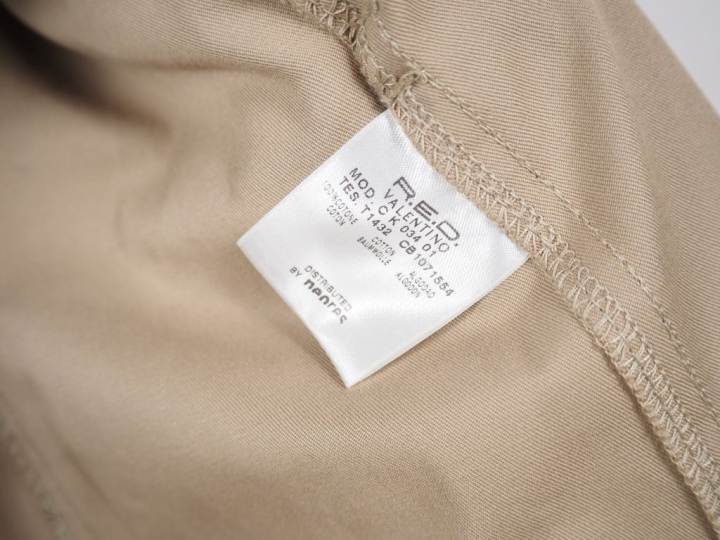 RED VALENTINO Trench en coton (100%) beige avec galon de dentelle ajou