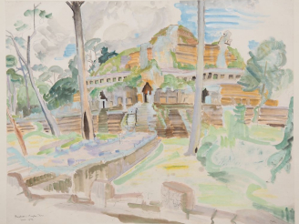 Vente aux enchères Louis Robert BATE (1898-1948, grand prix de l'Indochine en 1938). "Vue