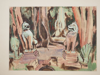 Vente aux enchères Louis Robert BATE (1898-1948, grand prix de l'Indochine en 1938). "Les