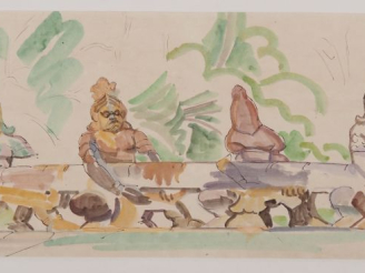 Vente aux enchères Louis Robert BATE (1898-1948, grand prix de l'Indochine en 1938). "Div