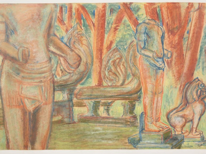 Louis Robert BATE (1898-1948, grand prix de l'Indochine en 1938). "Arc