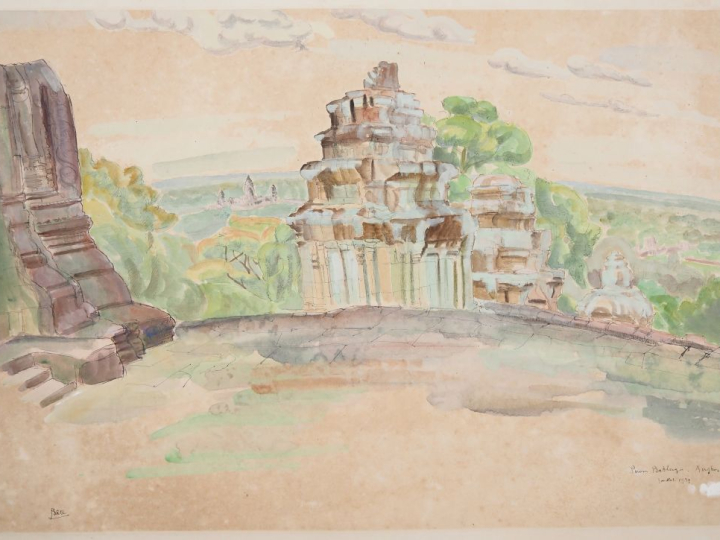 Louis Robert BATE (1898-1948, grand prix de l'Indochine en 1938). "Vue