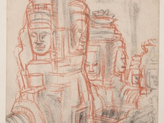 Vente aux enchères Louis Robert BATE (1898-1948, grand prix de l'Indochine en 1938). "Vue