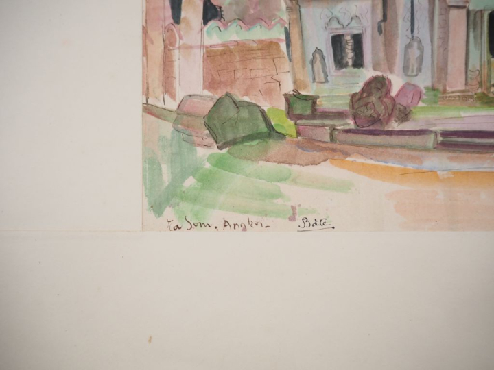 Louis Robert BATE (1898-1948, grand prix de l'Indochine en 1938). "Vue