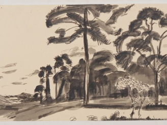 Vente aux enchères Louis Robert BATE (1898-1948, grand prix de l'Indochine en 1938). "Pay