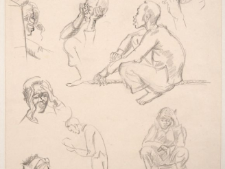 Vente aux enchères Louis Robert BATE (1898-1948, grand prix de l'Indochine en 1938). "Etu