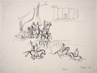 Vente aux enchères Louis Robert BATE (1898-1948, grand prix de l'Indochine en 1938). "Jeu