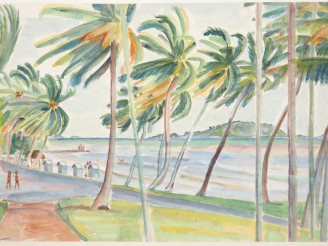 Vente aux enchères Louis Robert BATE (1898-1948, grand prix de l'Indochine en 1938). "Bor