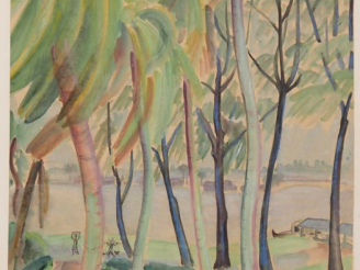 Vente aux enchères Louis Robert BATE (1898-1948, grand prix de l'Indochine en 1938). "Vue