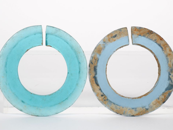 Vietnam, dynastie Nguyen, XIX-XXe siècle Paire de boucles d’oreille en