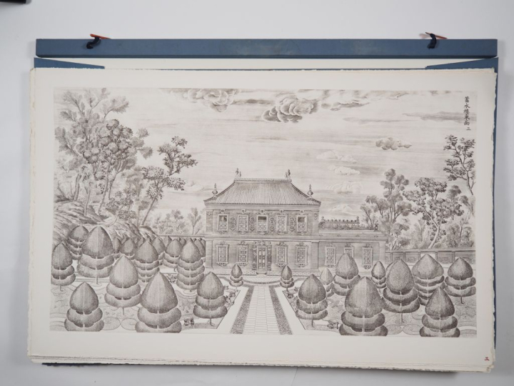 D'après Giuseppe CASTIGLIONE (1688-1766)  « Palais Pavillons et jardin