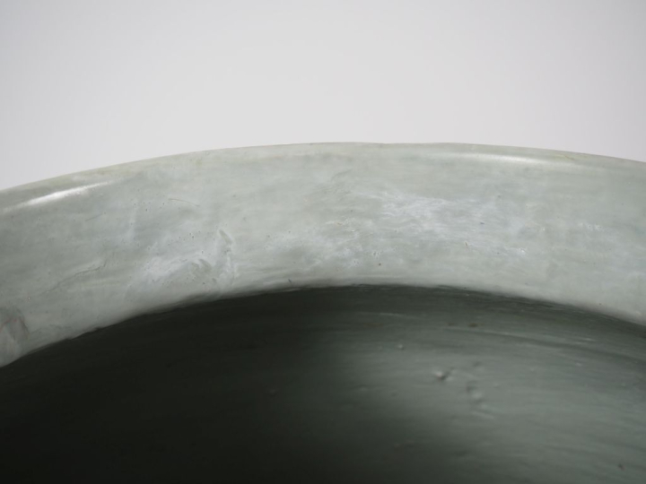 Chine XIXème Important potiche bleu blanc d'objets mobiliers et de rin