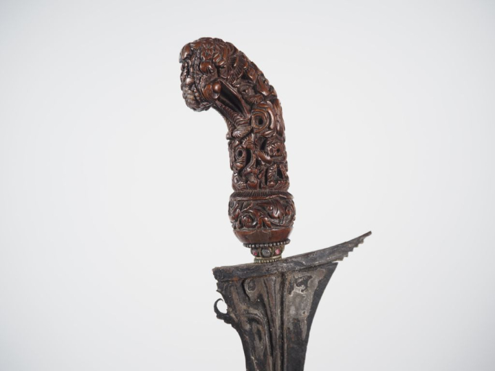 Malaisie, fin XIXe Poignard dit « kriss » la poignée et le warangka en