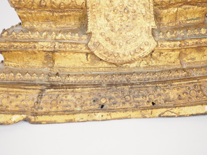 Siam, Rattanakosin, XIXe siècle Importante statuette en bronze ancienn