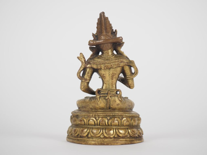 Tibet, fin XIXe – début XXe siècle Statuette en bronze doré, représent