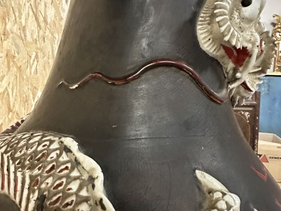 Japon, Arita vers 1900, Important vase balustre à col pavillonné en co