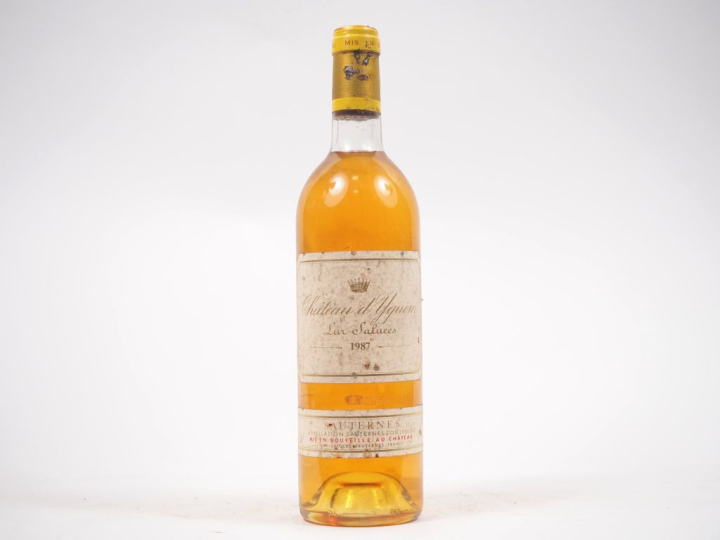 1 BOUTEILLE CHÂTEAU D'YQUEM 1er CCS SAUTERNES - 1987 - BG/ES 
