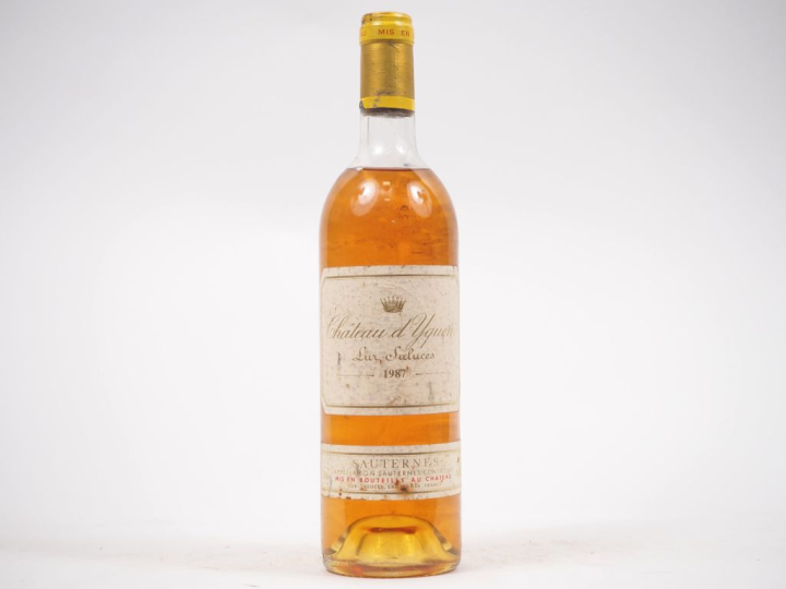 1 BOUTEILLE CHÂTEAU D'YQUEM 1er CCS SAUTERNES - 1987 - HEP/ES 