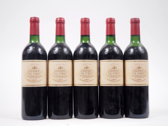 Vente aux enchères 5 BOUTEILLES CHÂTEAU LE JURAT GC ST ÉMILION - 1978 - 3 BG/1 LB/1 MEP 
