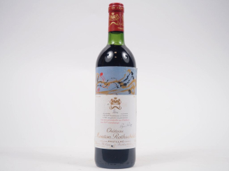Vente aux enchères 1 BOUTEILLE CHÂTEAU MOUTON ROTHSCHILD 1er GCC PAUILLAC - 1981 - BG/ELA