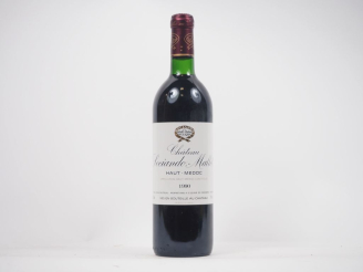 Vente aux enchères 1 BOUTEILLE CHÂTEAU SOCIANDO MALLET HAUT MÉDOC - 1990 - BG 