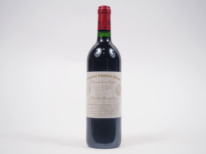 1 BOUTEILLE CHÂTEAU CHEVAL BLANC 1er GCC GC ST ÉMILION - 1992 - ELS 