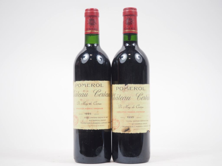2 BOUTEILLES CHÂTEAU CERTAN DE MAY POMEROL - 1995 - ELS 
