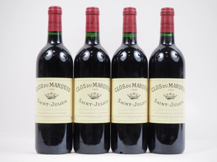 4 BOUTEILLE CLOS DU MARQUIS ST JULIEN - 1995