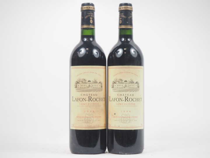 2 BOUTEILLES CHÂTEAU LAFON ROCHET GCC ST ESTÈPHE - 1998