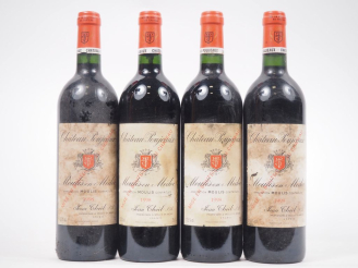 Vente aux enchères 4 BOUTEILLES CHÂTEAU POUJEAUX MOULIS EN MÉDOC - 1998 - ETS 