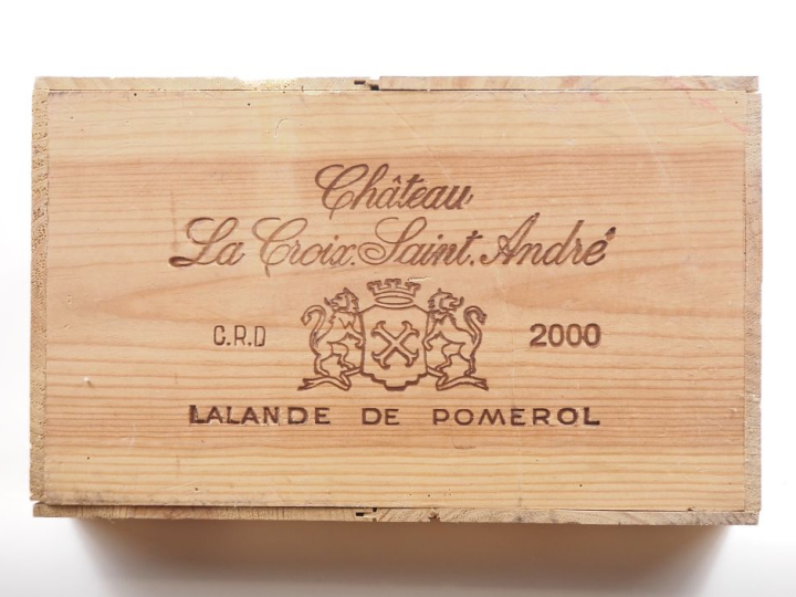 12 BOUTEILLES CHÂTEAU LA CROIX ST ANDRÉ LALANDE DE POMEROL - 2000 - CB