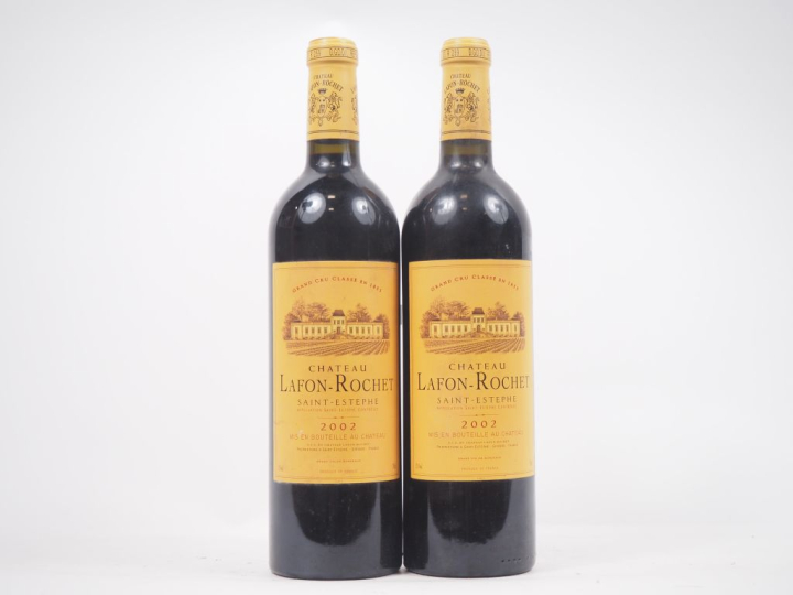 2 BOUTEILLES CHÂTEAU LAFON ROCHET GCC ST ESTÈPHE - 2002