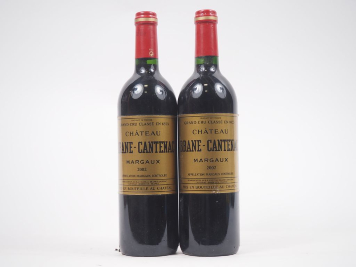 2 BOUTEILLES CHÂTEAU BRANE CANTENAC GCC MARGAUX - 2002 