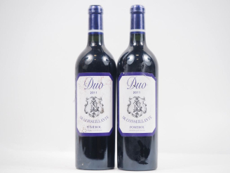 Vente aux enchères 2 BOUTEILLES DUO DE CONSEILLANTE POMEROL - 2011 - EA