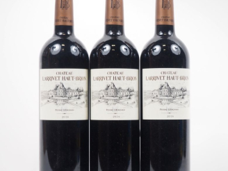 Vente aux enchères 3 BOUTEILLES CHÂTEAU LARRIVET HAUT BRION GRAVES - 2014