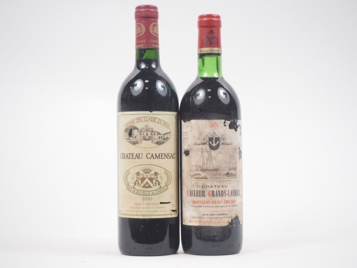 2 BOUTEILLES : 1 CHÂTEAU LA FLEUR GRANDS LANDES MONTAGNE ST ÉMILION - 