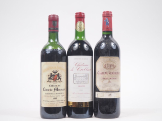 Vente aux enchères 3 BOUTEILLES : 1 CHÂTEAU DES CÔTES DE MONPLAISIR - 1985 - BEP / 1 CHÂT