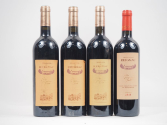 Vente aux enchères 4 BOUTEILLES GRAND VIN DE REIGNAC : 2 DE 2011/1 DE 2009/1 DE 2021