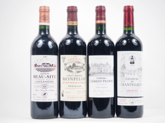 Vente aux enchères 4 BOUTEILLES : 1 CHÂTEAU BEAU SITE CB ST ESTÈPHE - 2002 / 1 CHÂTEAU HA