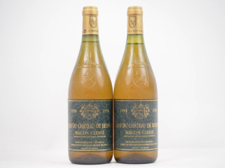 Vente aux enchères 2 BOUTEILLES MÂCON CLESSÉ "CLOS DU CHÂTEAU DE BESSEUIL" - 1998