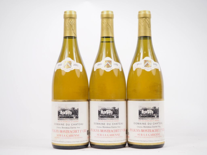 3 BOUTEILLES PULIGNY MONTRACHET 1er CRU "SUR LA GARENNE" DOMAINE DU CH