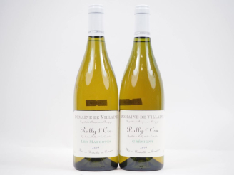 Vente aux enchères 2 BOUTEILLES RULLY 1er CRU DOMAINE DE VILLAINE - 2016 : 1 "LES MARGOTÉ