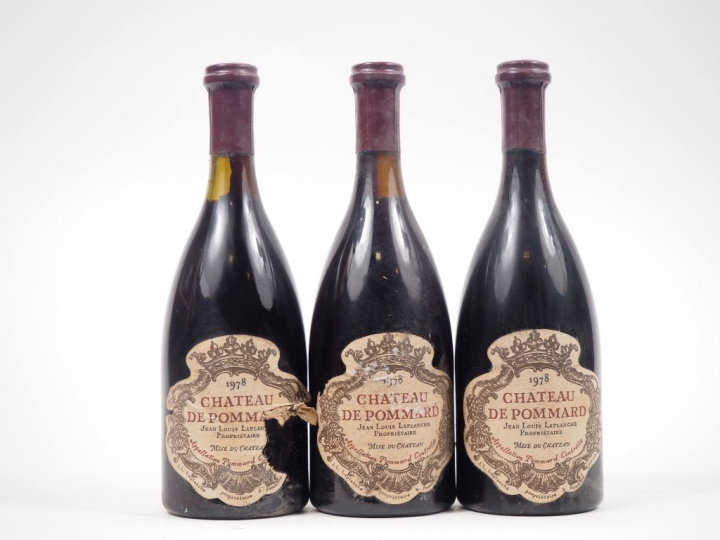 3 BOUTEILLES CHÂTEAU DE POMMARD - 1978 - ELS/1 EA 